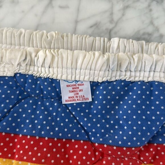 Baby Dreams Vintage 1984 Infant Crib Quilt Rainbow Gender Neutral OS - Picture 7 of 9